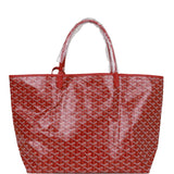 GOYARD Tote Bag Pouch SAINT LOUIS GM Red Shopping Purse Unisex Auth New  Unused