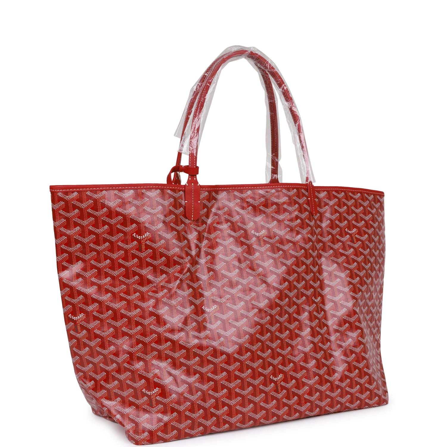 Goyard Goyardine Red St. Louis GM Tote Bag Silver Hardware – Madison ...