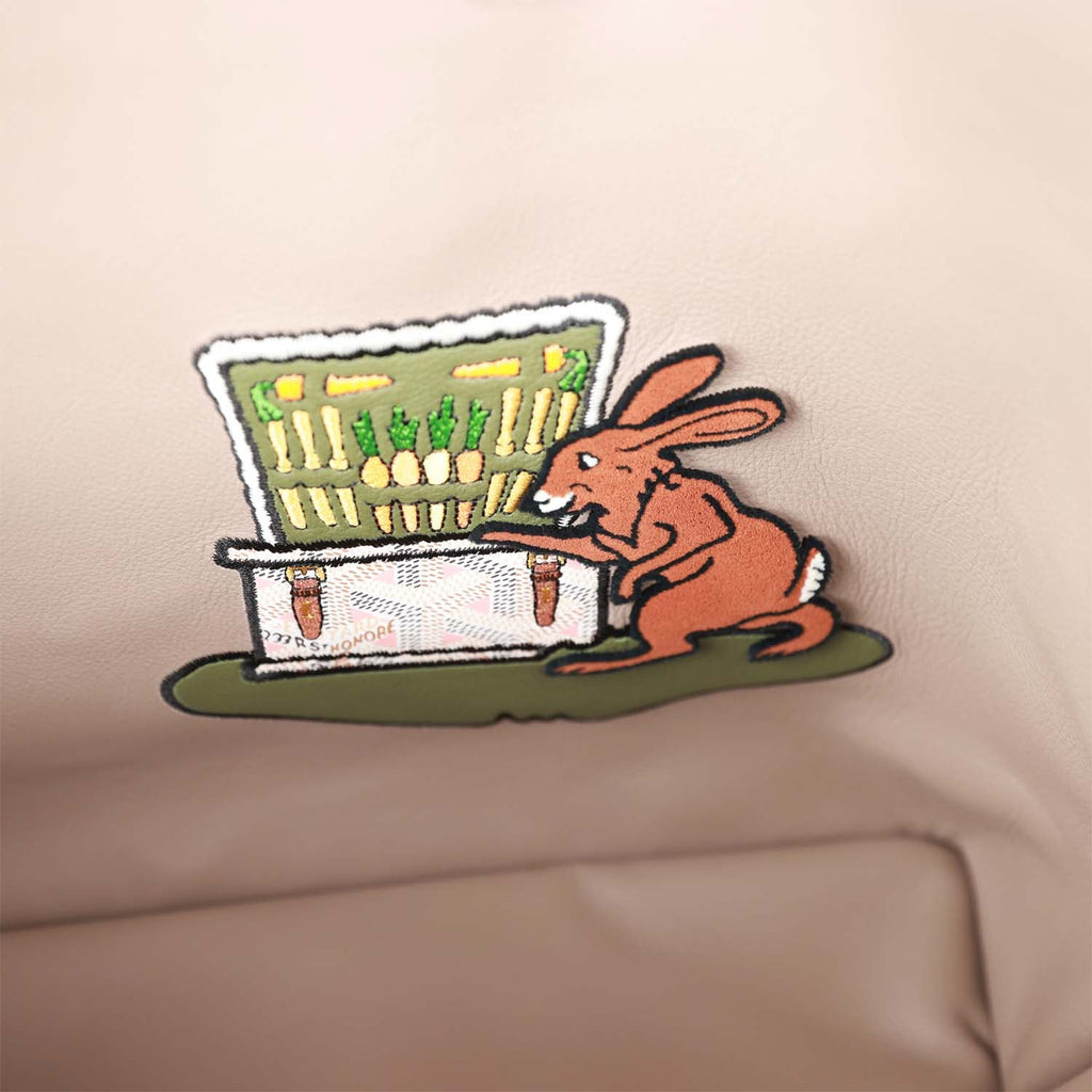 Goyard Goyardine Greige Anjou PM Embroidered Bunny Khaki Bag Palladium  Hardware