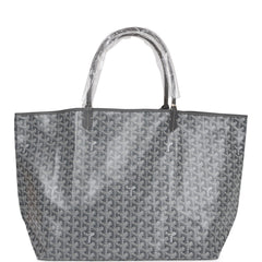 Goyard Goyardine Grey St. Louis GM Tote Bag Palladium Hardware