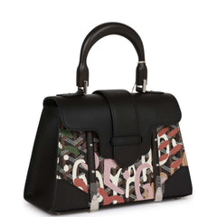 Goyard Saigon Structure Mini Bag Lettres Camouflage Black Palladium Hardware