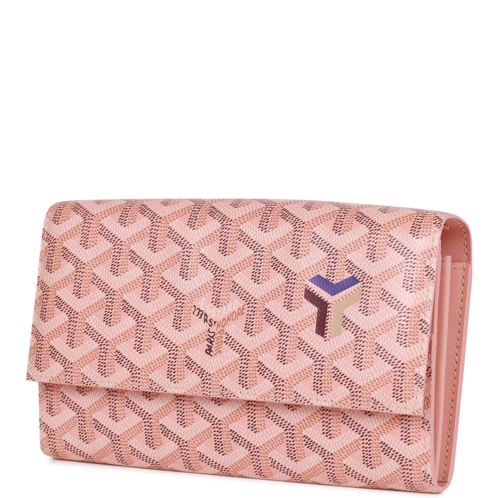 Goyard St. Louis Pouch Wallet - Pink Goyardine