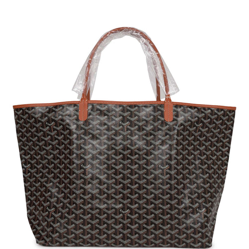 Goyard Goyardine Black St. Louis GM Tote Bag Palladium Hardware