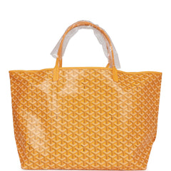 Goyard Yellow Goyardine Coated Canvas and Leather Saint Louis GM Tote