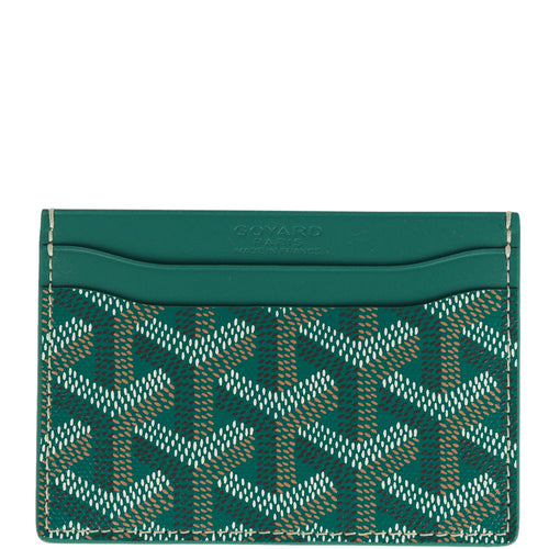 Goyard Goyardine Green Saint-Sulpice Card Wallet