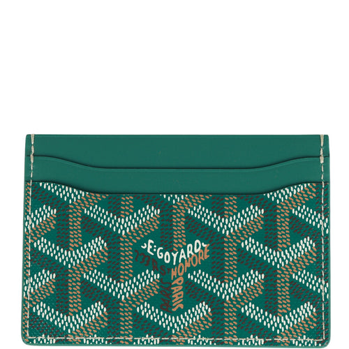 Goyard Goyardine Green Saint-Sulpice Card Wallet