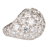 Pre-owned Graff Bombe Ring White Gold and Diamond