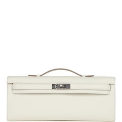 Hermes Kelly Cut Mushroom Swift Palladium Hardware