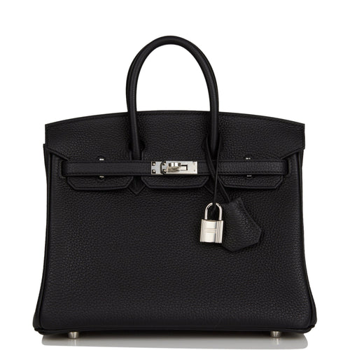 Hermes Birkin 25 Black Togo Palladium Hardware