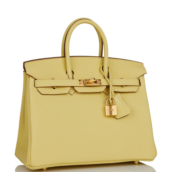 Hermes Birkin 25 Jaune Poussin Togo Gold Hardware – Madison Avenue Couture