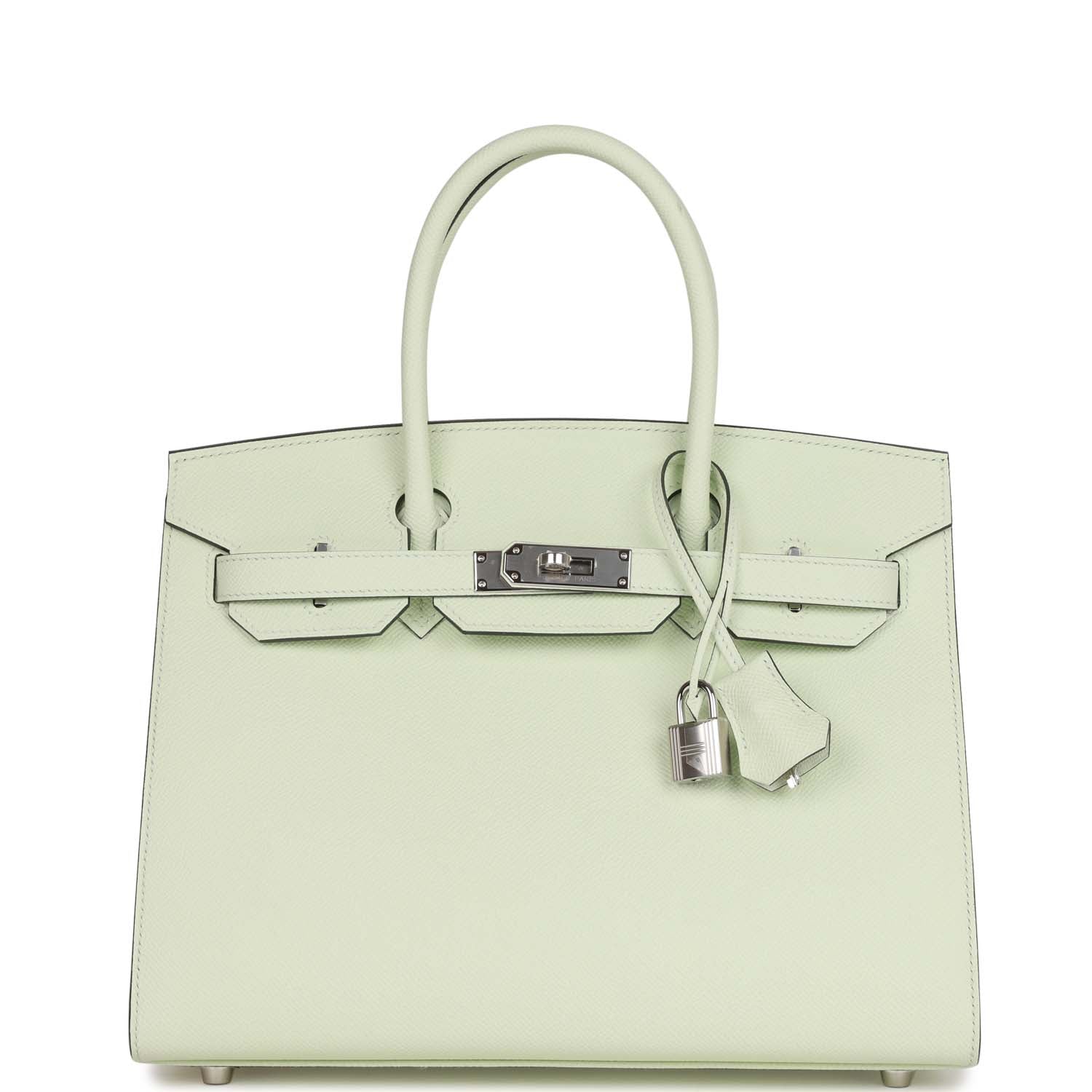 Hermes Birkin Sellier 30 Vert Fizz Epsom Palladium Hardware – Madison ...