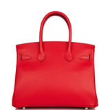 Hermes Birkin 30 Rouge de Coeur Epsom Palladium Hardware