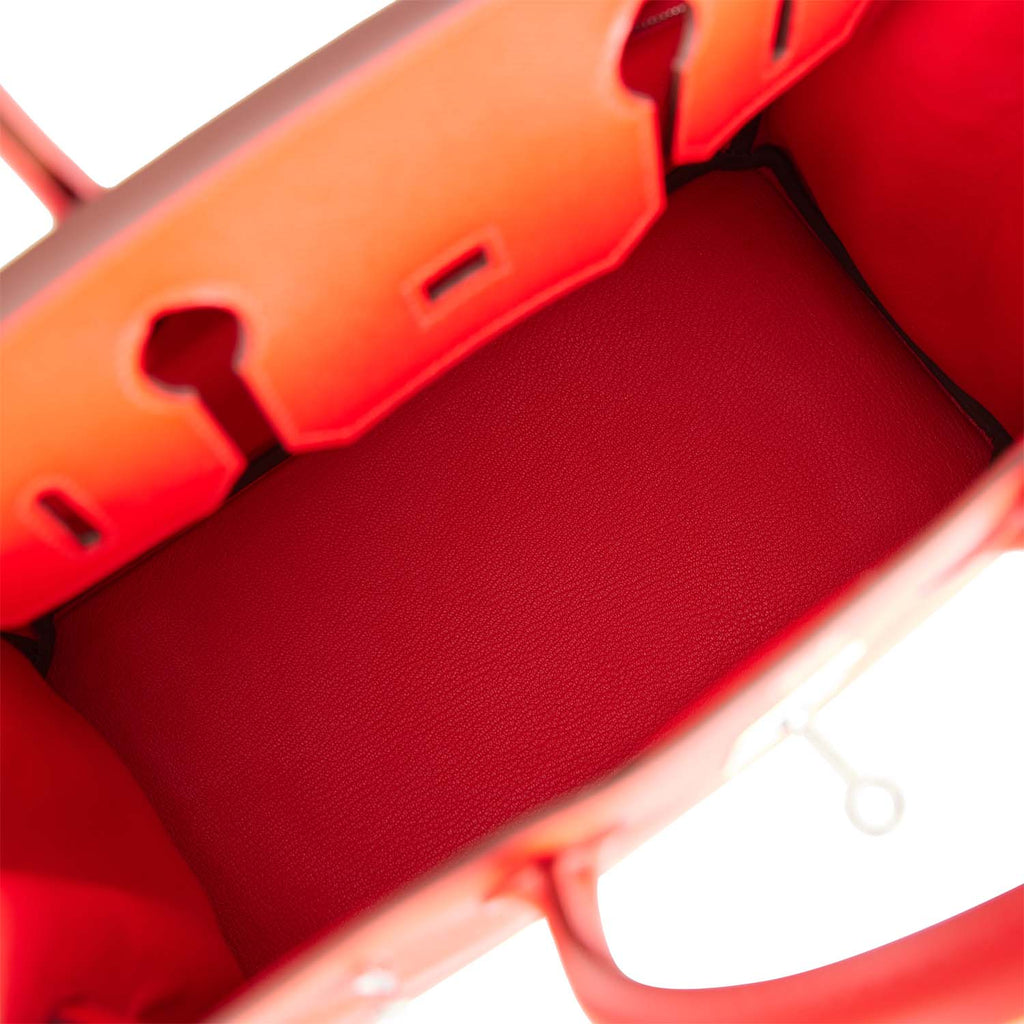 Hermès Birkin 25 Rouge de Coeur Sellier Epsom Palladium Hardware