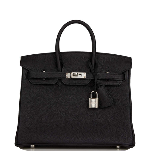 Hermes Birkin 25 Black Togo Palladium Hardware