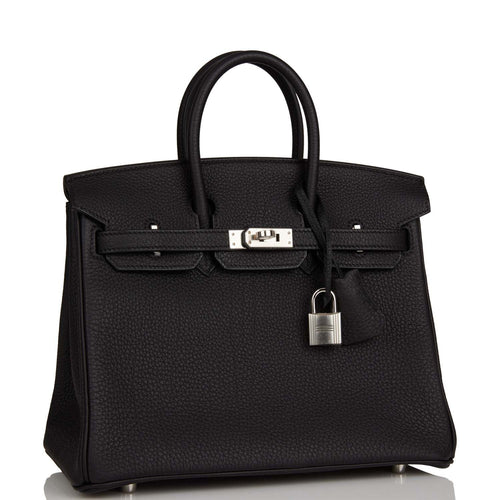 Hermes Birkin 25 Black Togo Palladium Hardware
