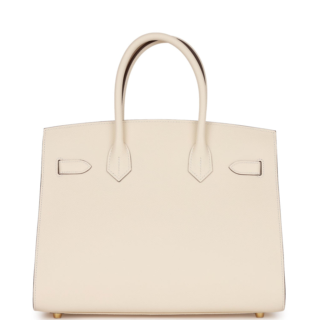 New] Hermès Birkin Sellier 30  Nata, Epsom Leather, Gold Hardware