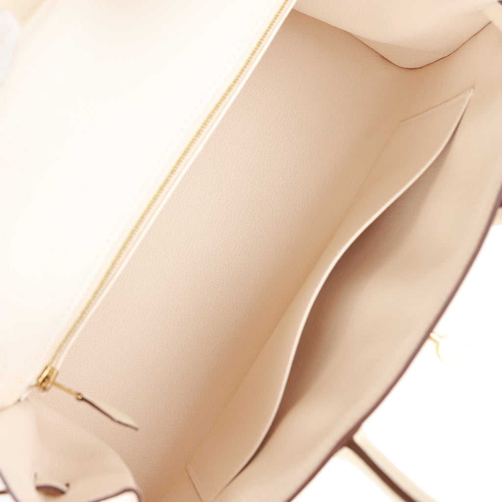 New] Hermès Birkin Sellier 30  Nata, Epsom Leather, Gold Hardware
