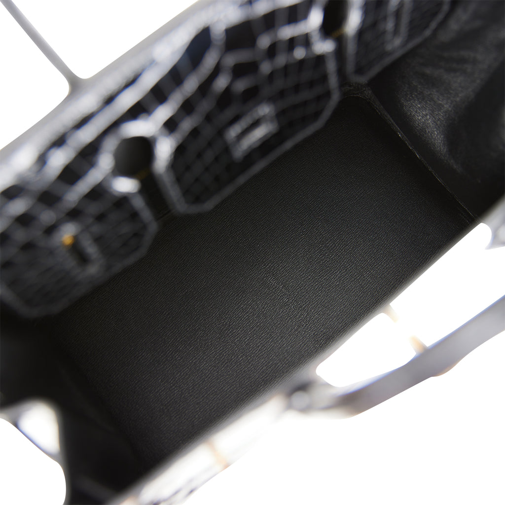 Hermès Matte Niloticus Crocodile Birkin 30 - Black Handle Bags