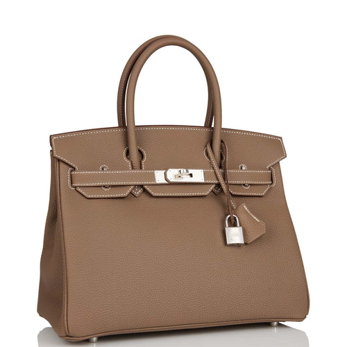 Hermes Birkin 30 Etoupe Togo Palladium Hardware