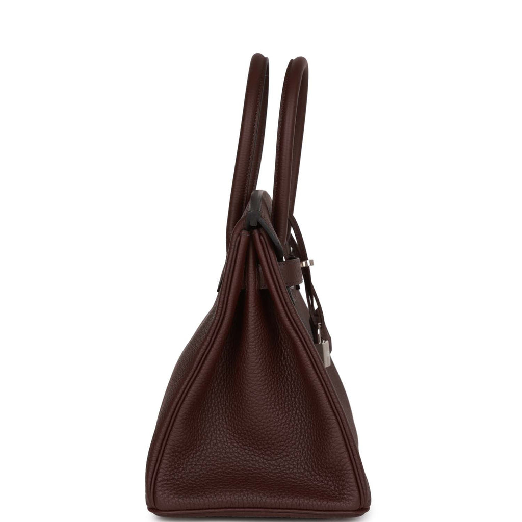 Hermes Birkin Handbag Chocolate Togo with Gold Hardware 25