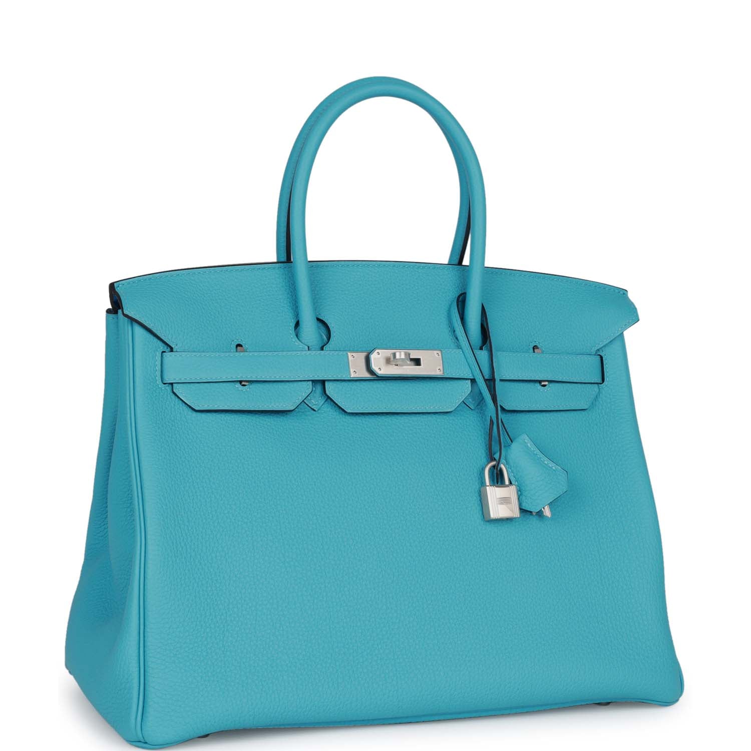 Hermes Special Order (HSS) Birkin 35 Bleu du Nord Verso Togo Brushed P ...