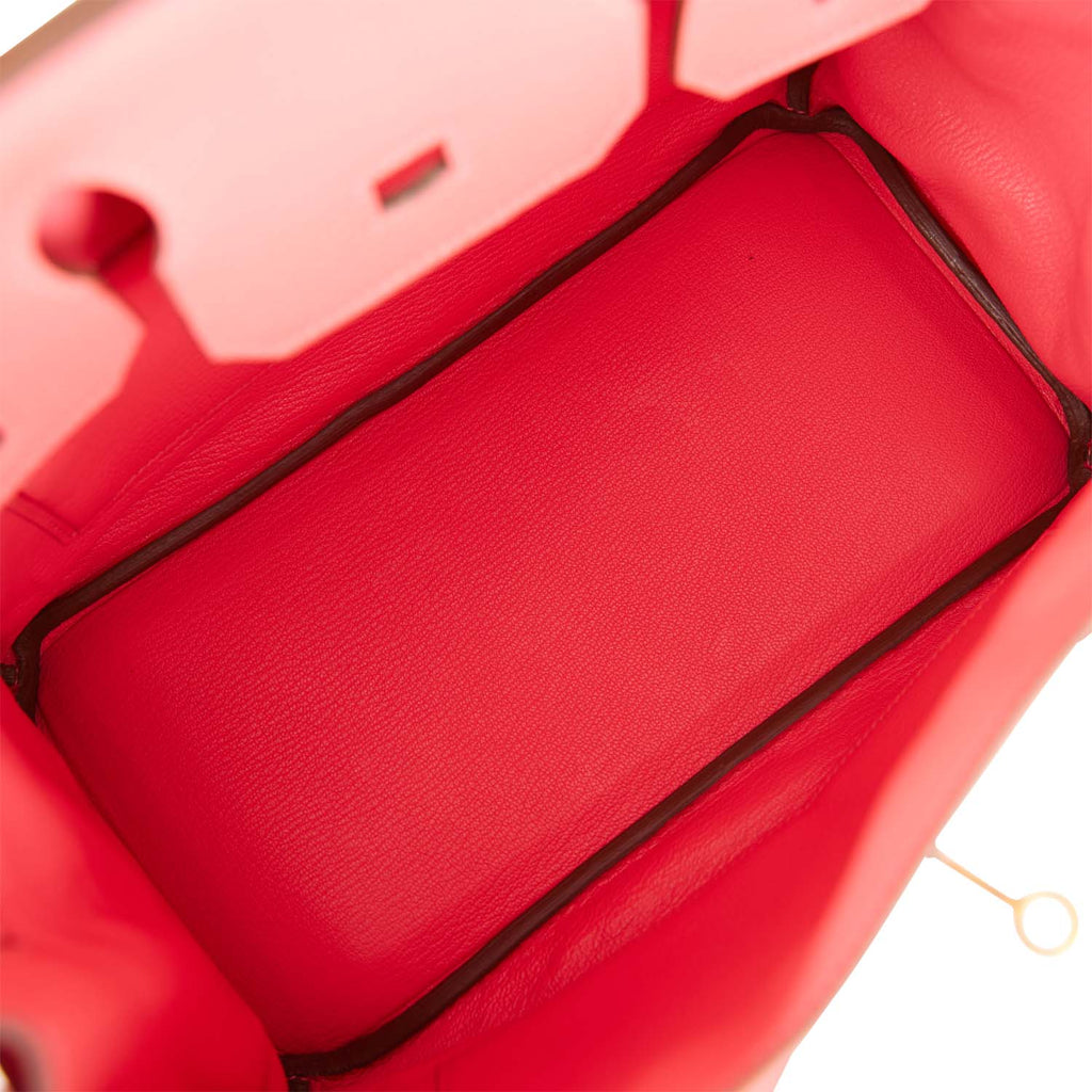 Hermes Birkin 30 Bag Rouge Vif Togo Gold Hardware Perfect Lipstick Red