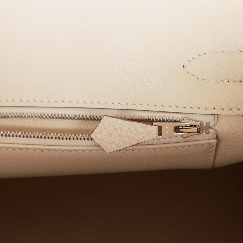 Hermès 30cm Birkin Craie Togo Leather Palladium Hardware – Privé Porter