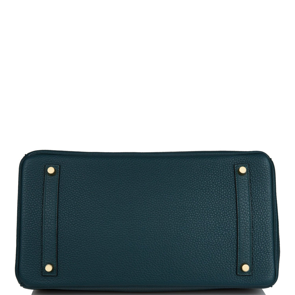 Hermes, Bags, Hermes Birkin Handbag Vert Cypress Chevre Mysore With Gold  Hardware 3 Green