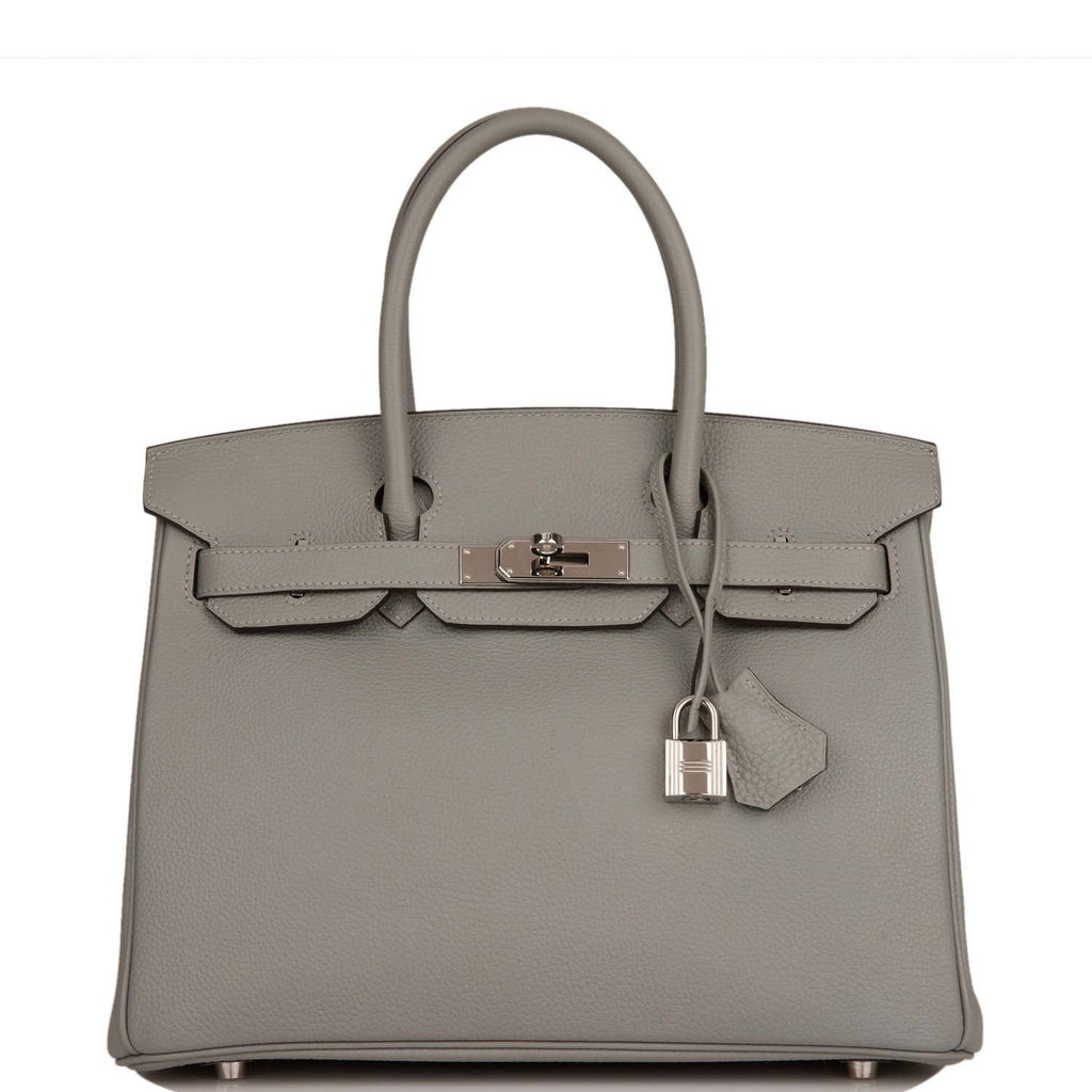Pre-owned Hermes Birkin 30 Gris Mouette Togo Palladium Hardware – Madison  Avenue Couture