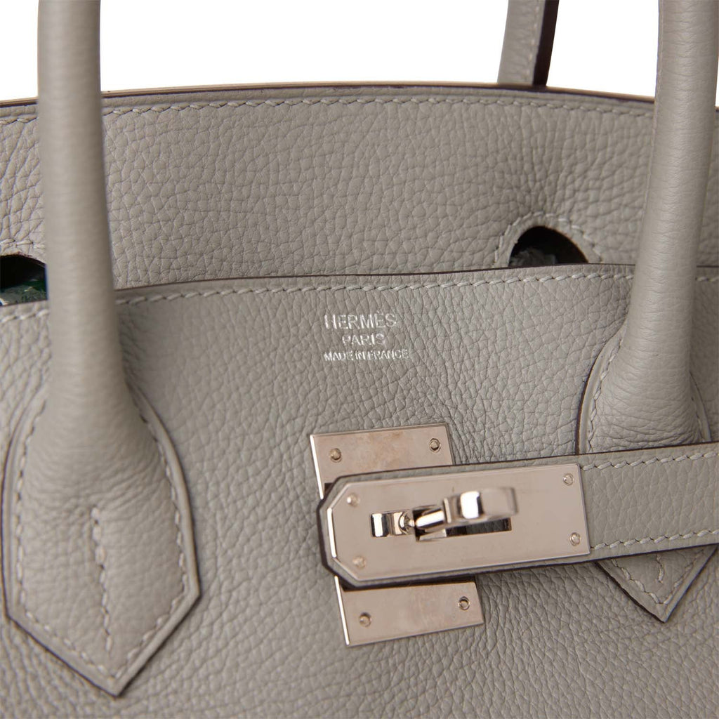 Hermès 2022 Birkin 30 Gris Etain Togo Palladium Hardware ○ Labellov ○ Buy  and Sell Authentic Luxury