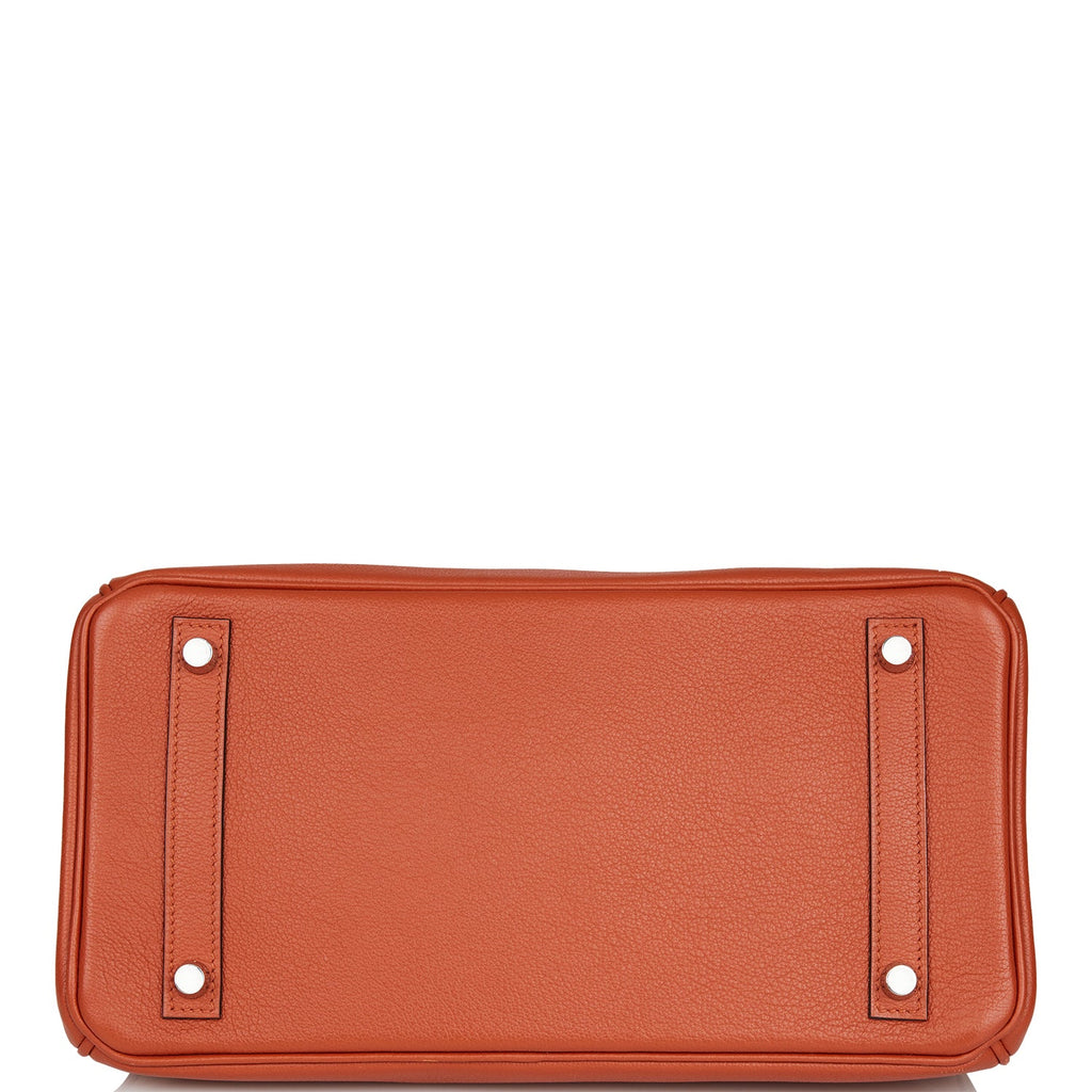 Hermès Birkin Cuivre Saddle 30 Palladium Hardware, 2023 (Like New), Brown/Silver Womens Handbag