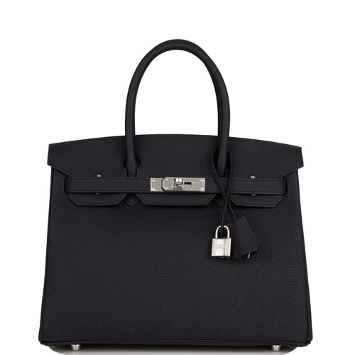 Hermes Birkin 30 Black Togo Palladium Hardware