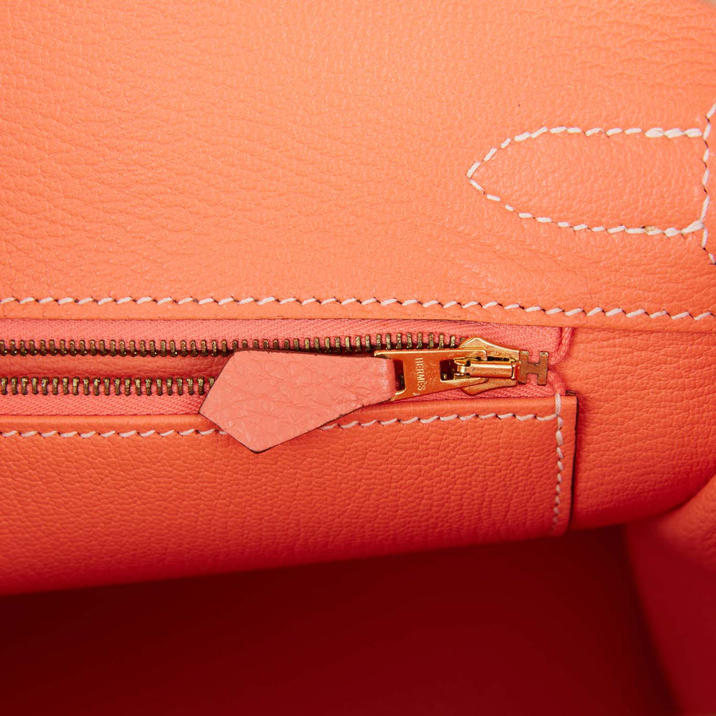 S-Voyage Luxury - Brand New Hermes Birkin 30cm in Etain and Gold Hardware,  Clemence Leather, Stamp C.