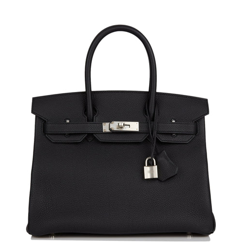 Hermes Birkin 30 Black Togo Palladium Hardware