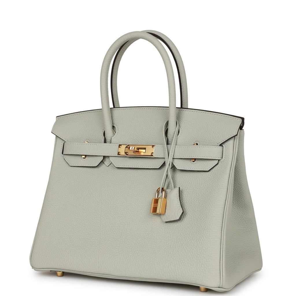 Hermes Birkin 30 in Gris Neve Togo Leather with Gold Hardware