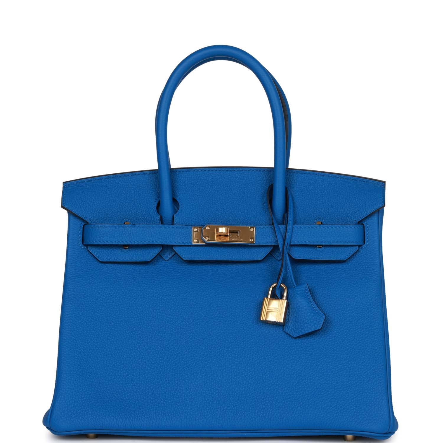 Hermes Birkin 30 Bleu Zellige Togo Gold Hardware – Madison Avenue Couture