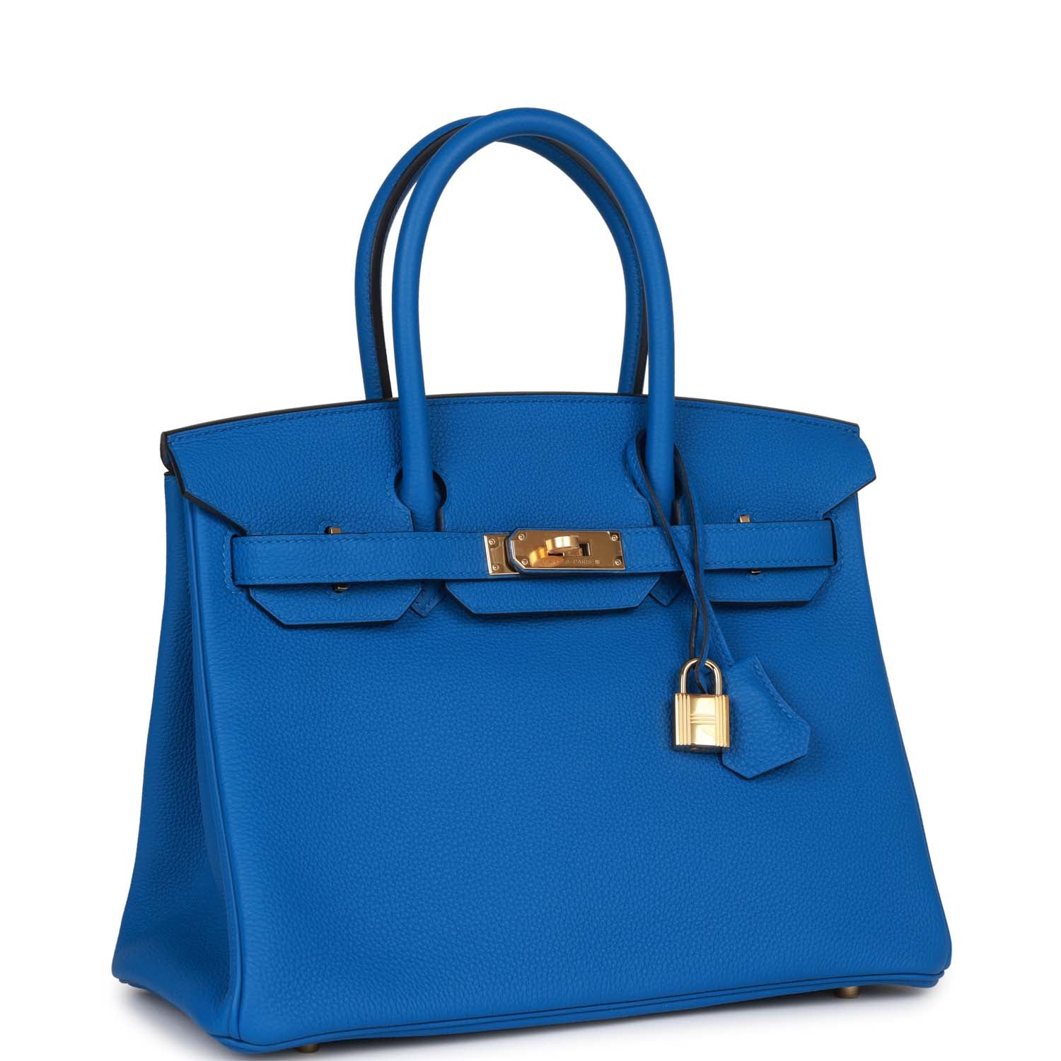 Hermes Birkin 30 Bleu Zellige Togo Gold Hardware – Madison Avenue Couture