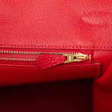 Hermès Birkin 35 Taurillon Clemence Rouge Casaque