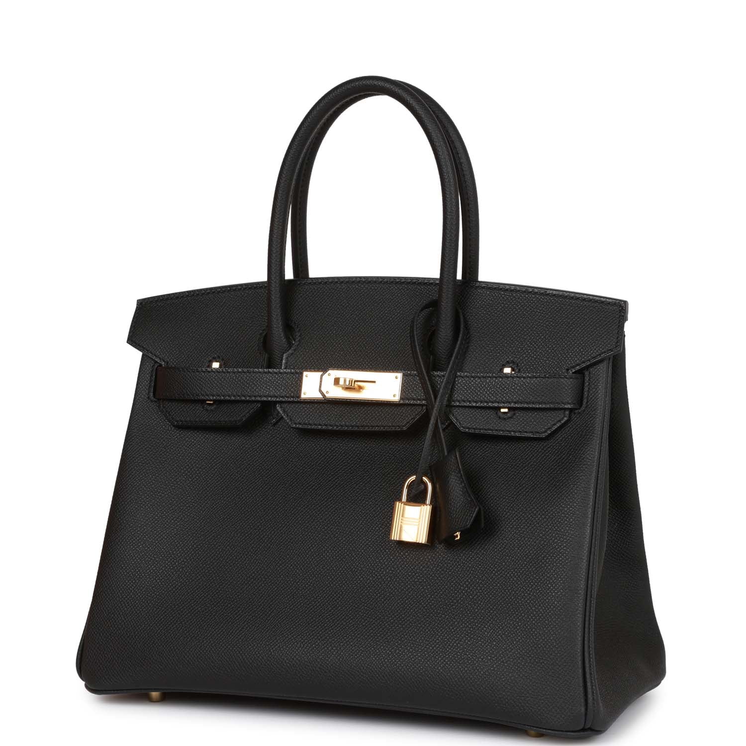 Hermes Birkin 30 Black Epsom Gold Hardware – Madison Avenue Couture