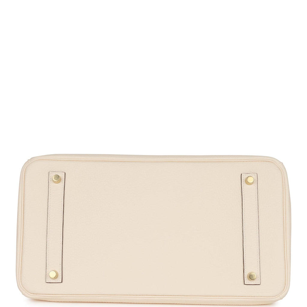 Auth Hermès Birkin 35 Bag Veau Togo Gold/Ambre full set w/ Box