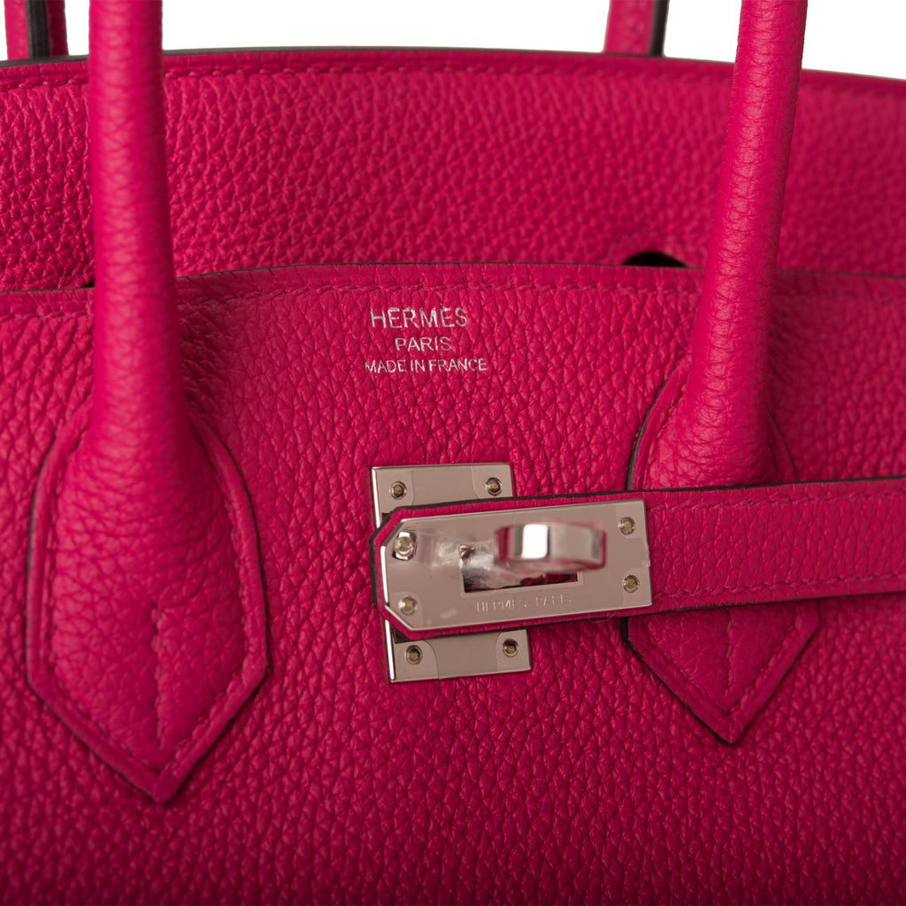 Hermes Birkin 25 Rose Pourpre Togo PHW Handbag 2019 in Box - ECJ