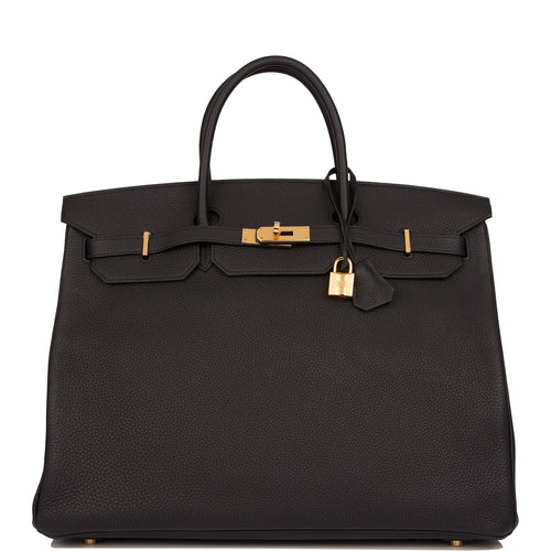 Hermes Birkin 40 Black Togo Gold Hardware