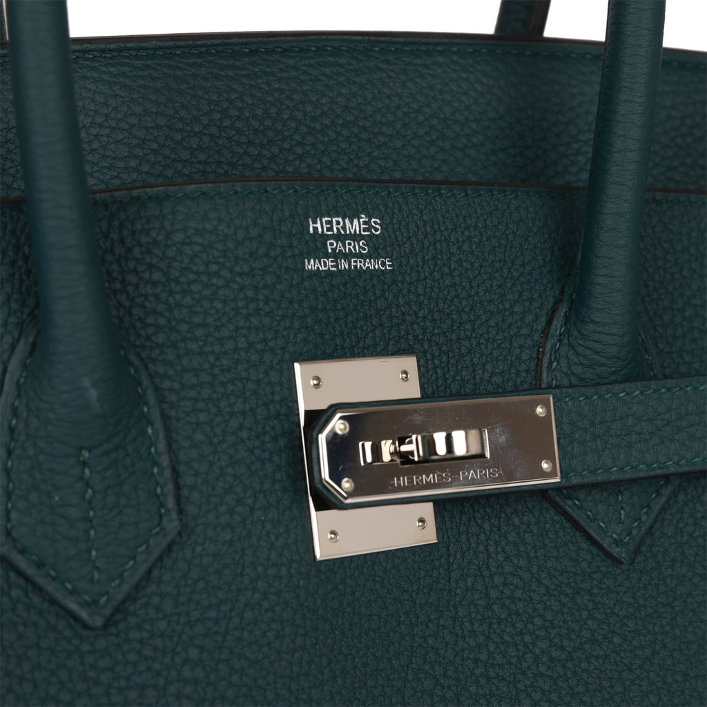 Hermes Birkin 35 Bag Vert Amande Palladium Hardware Togo Leather –  Mightychic