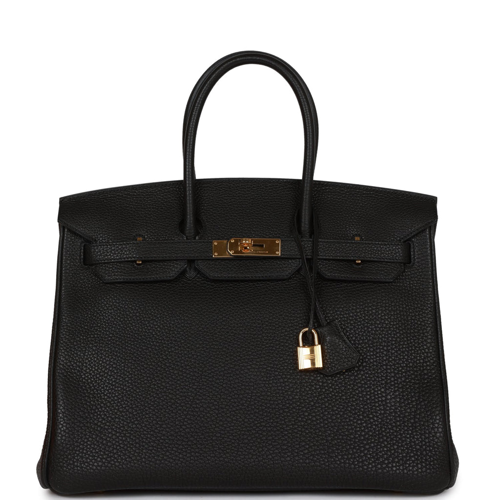 Preloved Hermes Birkin 35 Handbag Black Togo with Gold Hardware