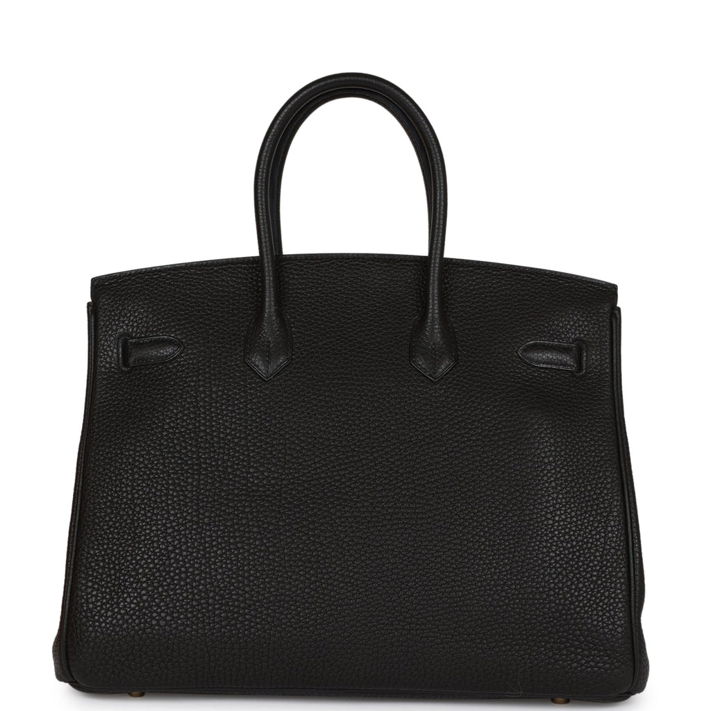 Hermes　Birkin bag 35　Black　Togo leather　Gold hardware