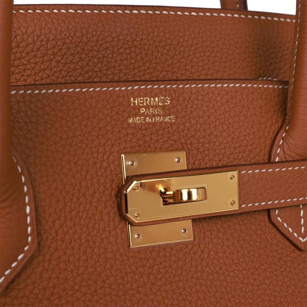 Hermès Birkin 40 Gris Perle Togo Gold Hardware For Sale at 1stDibs