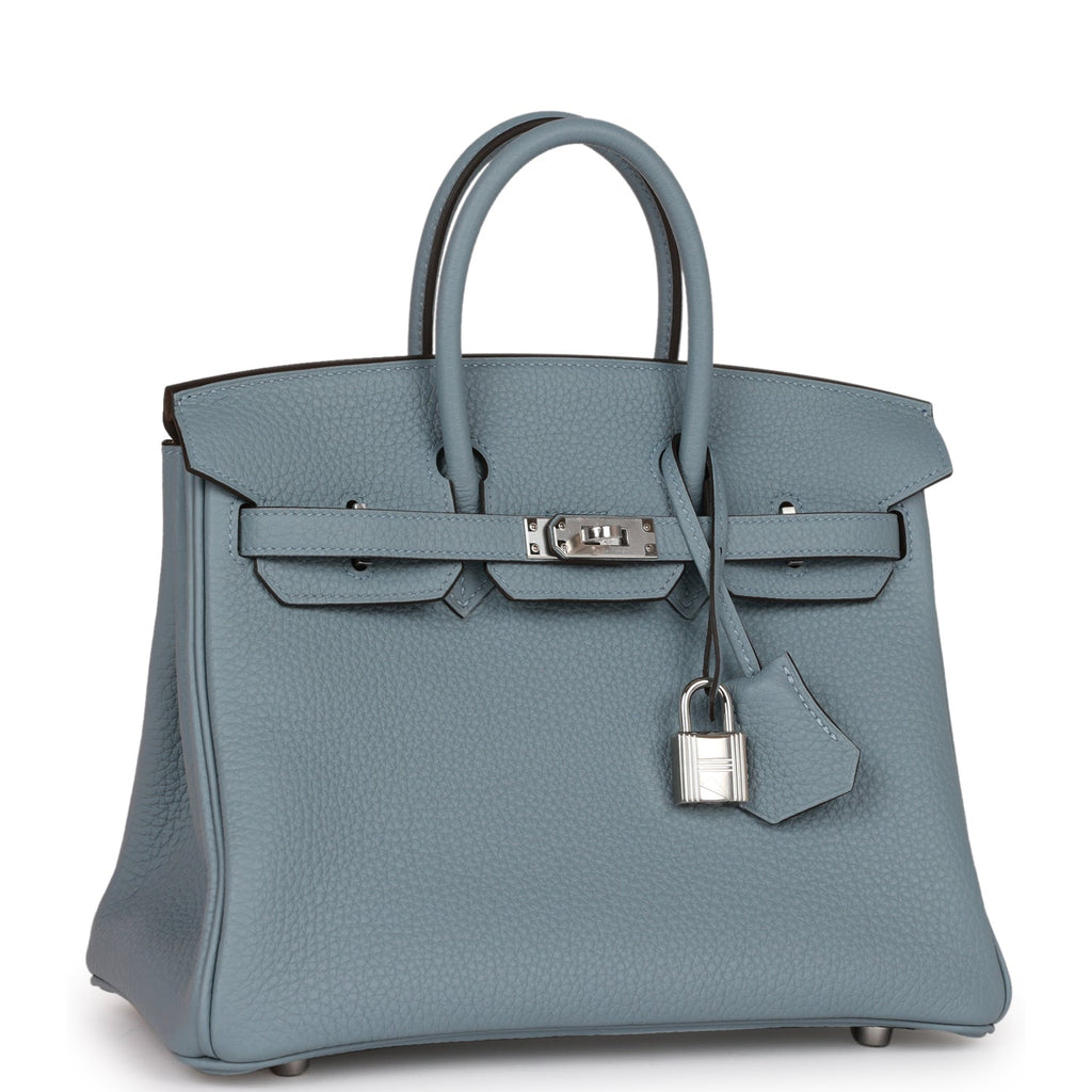 Hermes Birkin 25 Bleu Bill Toile H and Bleu France Swift Swift Palladi –  Madison Avenue Couture