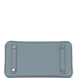 Hermes Birkin 25CM Togo T0 Bleu Brume Silver Hardware Handmade -  lushenticbags