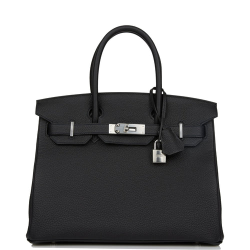Hermes Birkin 30 Black Togo Palladium Hardware