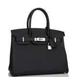 Hermes Birkin 30 Black Togo Palladium Hardware